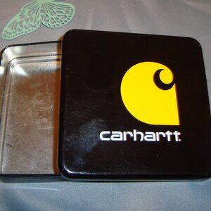 Collectable Carhartt tin, 5 x 5 inches